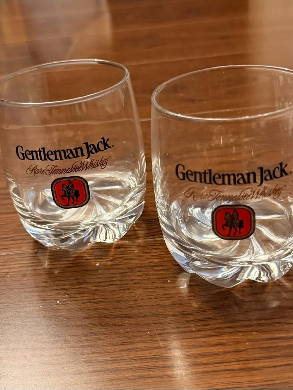 Vintage Gentleman Jack Rocks Glasses - Set of 2